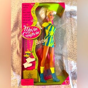 Movin’ Groovin’ Barbie (new in box & she’s got great Weird Barbie potential!)